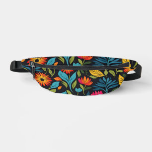 Colourful Flower Pattern Fanny Pack