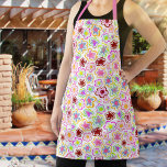 Colourful Flower Pattern Hand-Drawn Summer Floral  Apron<br><div class="desc">Colourful Flower Pattern Hand-Drawn Summer Floral Apron. Hand-drawn colourful flowers.</div>