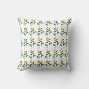 Colourful Flower Pattern Square Pillow