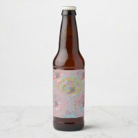 Colourful flower pattern with dotted graphic lines