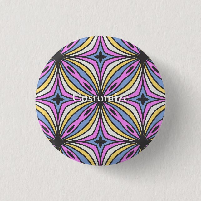Colourful Flower Petals  Thunder_Cove 1 Inch Round Button (Front)