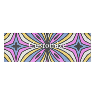Colourful Flower Petals Thunder_Cove Name Tag