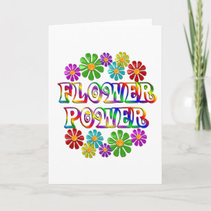 Colourful Flower Power Card