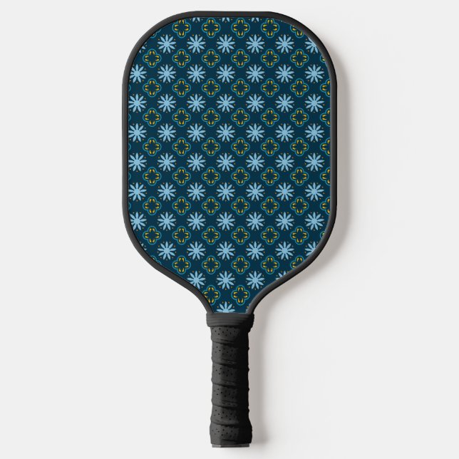 Colourful Flower Seamless Pattern Pickleball Paddle (Front)