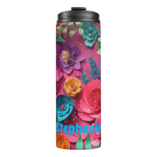 Colourful Flower  Thermal Tumbler