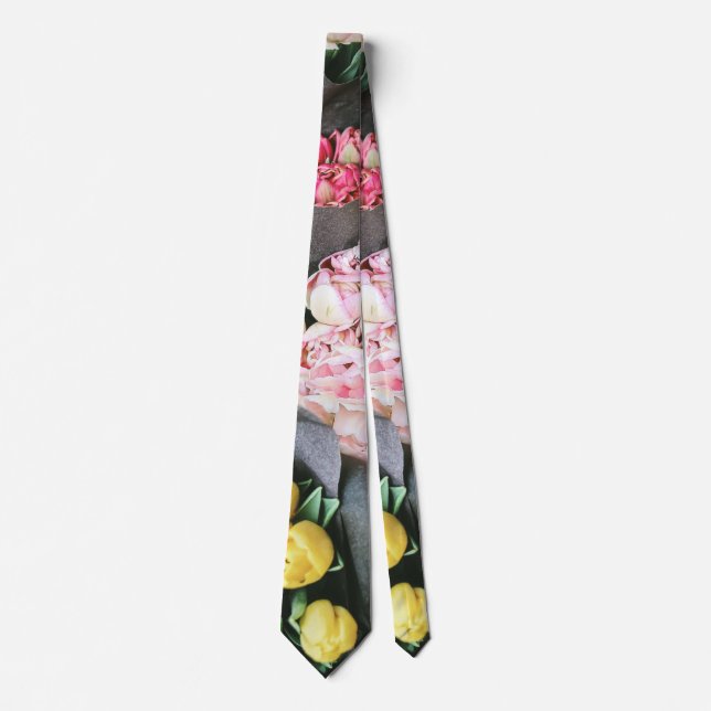 colourful flower tie (Front)
