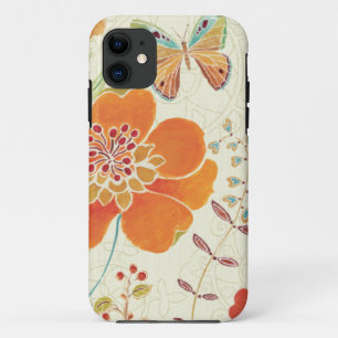 Colourful Flowers and Butterflies iPhone 11 Case