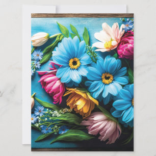 Colourful Flowers Announcement