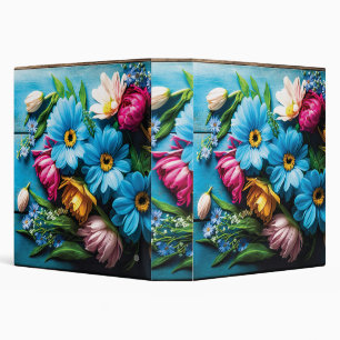 Colourful Flowers Binder