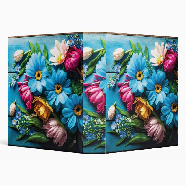 Colourful Flowers Binder (Background)