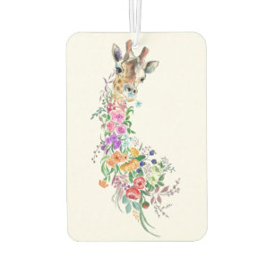 Colourful Flowers Bouquet Giraffe - Drawing Modern Air Freshener