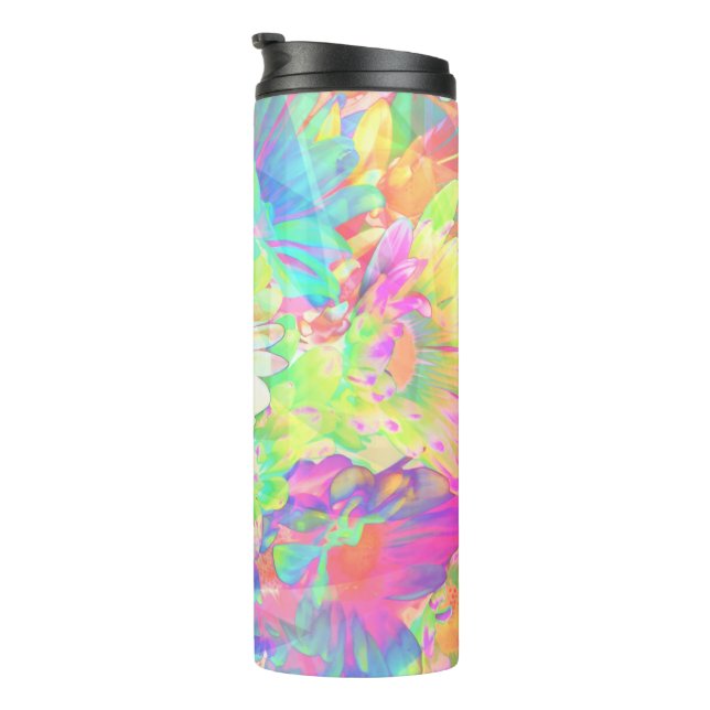 Colourful Flowers Bright Cheerful Thermal Tumbler (Rotated Right)