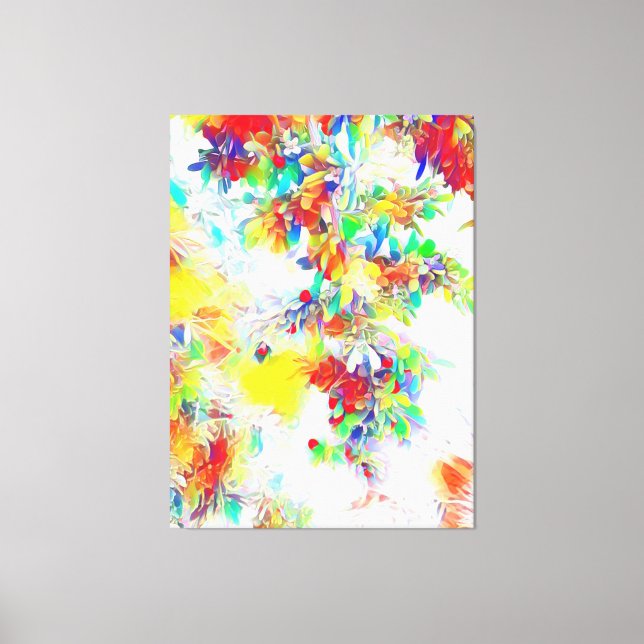 Colourful Flowers Canvas Print (Front)