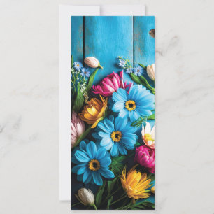 Colourful Flowers Card