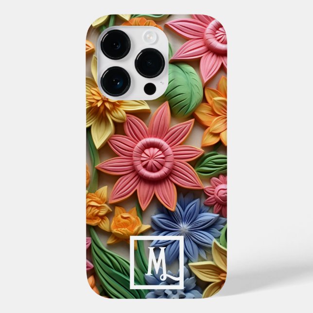 Colourful Flowers Case-Mate iPhone Case (Back)