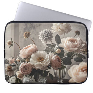 Colourful flowers Elegant vintage-inspired floral Laptop Sleeve