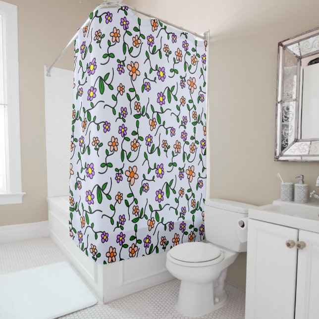 Colourful Flowers, Floral Pattern, Greenery, Boho (In Situ)