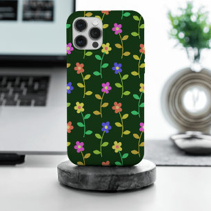 Colourful Flowers, Floral Pattern, Greenery, Boho iPhone 15 Pro Max Case