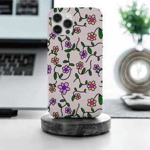 Colourful Flowers, Floral Pattern, Greenery, Boho iPhone 15 Pro Max Case