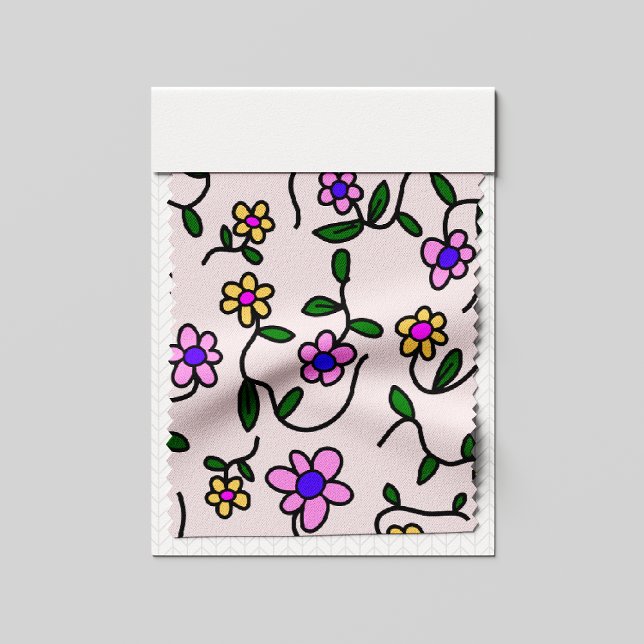 Colourful Flowers, Floral Pattern, Greenery, Boho Fabric (Creator Uploaded)