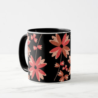 Colourful Flowers Floral Pattern Mug