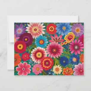 Colourful Flowers for Any Occasion Postcard