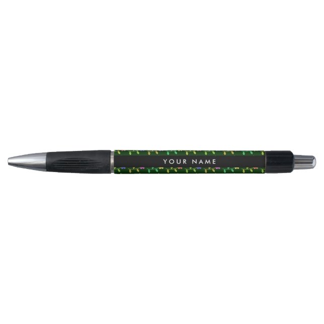 Colourful Flowers, Green Background, Black Pen (Front)