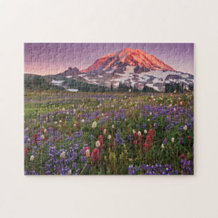 Colourful Flowers in Rainier National Park Jigsaw Puzzle