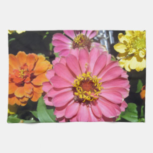 Colourful Flowers Kitchen Towel