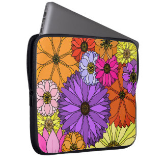 Colourful Flowers Laptop Sleeve