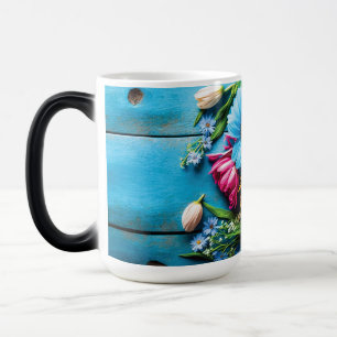 Colourful Flowers Magic Mug