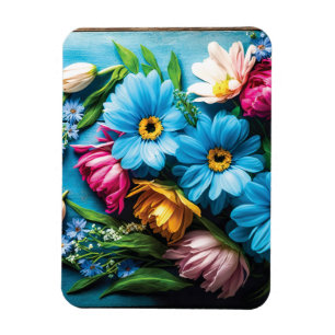 Colourful Flowers Magnet