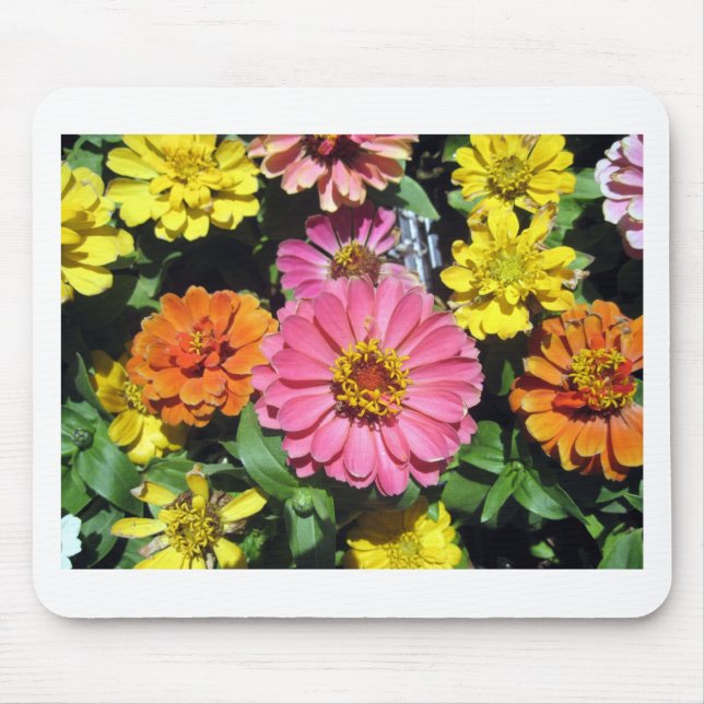 Colourful Flowers Mouse Pad (Front)
