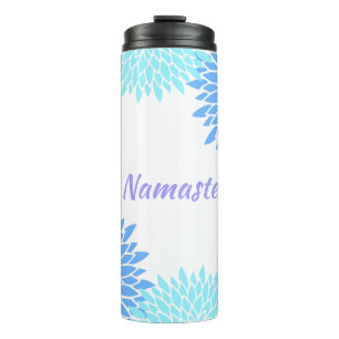 Colourful Flowers Namaste Thermal Tumbler