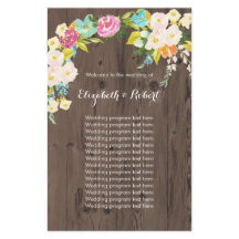 Colourful Flowers on Faux Wood