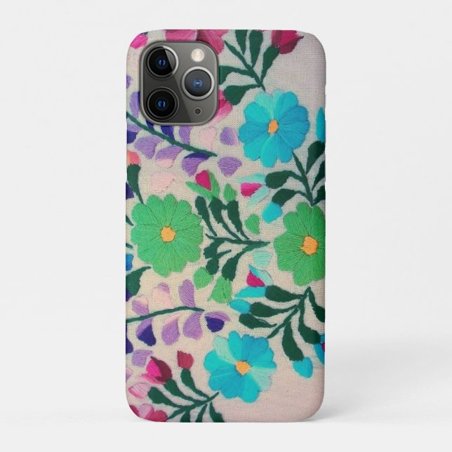 Colourful Flowers Pattern Case-Mate iPhone Case (Back)