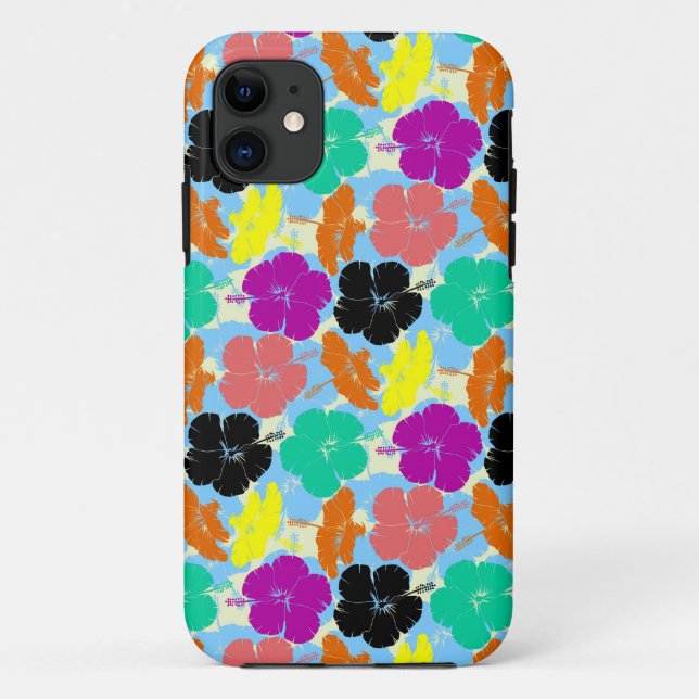 Colourful flowers patterns design Case-Mate iPhone case (Back)