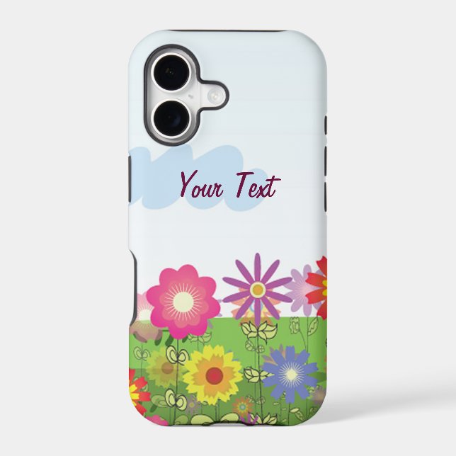 Colourful Flowers - Personalize (Back)