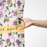 Colourful Flowers, Pink Background, Yellow Scarf<br><div class="desc">Elegant,  stylish and sophisticated pattern with colourful flowers and greenery. Modern and trendy gift,  perfect for the floral design lover in your life. Personalize by adding your name,  nickname,  monogram or initials.</div>