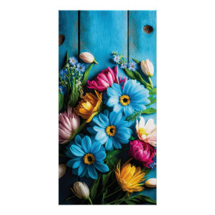 Colourful Flowers Poster
