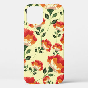 Colourful flowers seamless pattern iPhone 12 case
