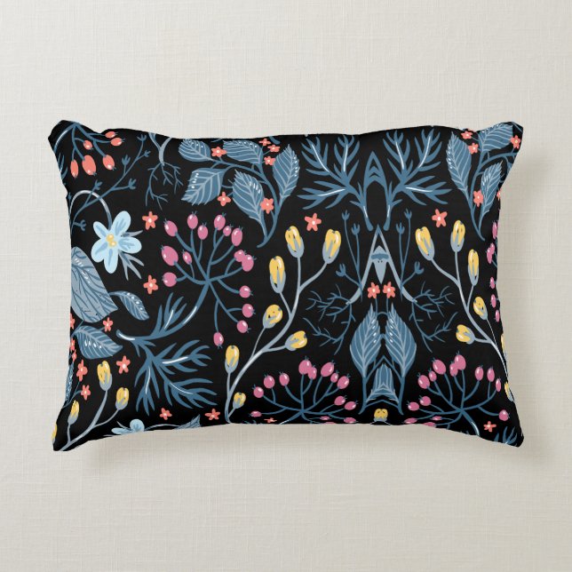 Colourful Flowers   Throw Pillow (Front)