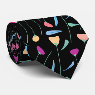 Colourful Flowers     Tie