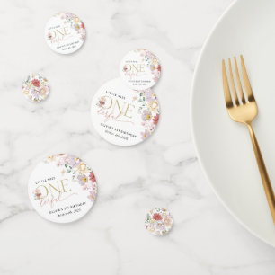 Colourful Flowers, Wildflowers, First Birthday Confetti