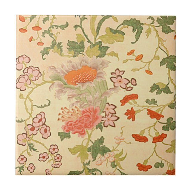 Colourful Flowers Wonderland Tile (Front)