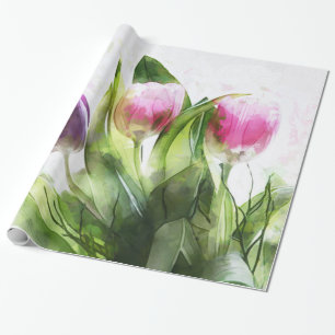 Colourful Flowers Wrapping Paper