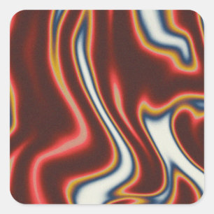 Colourful, fluid, and liquid marble ink sticker