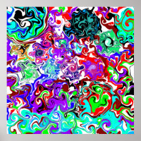 Colourful Fluid Art Marble Pour Painting Effect