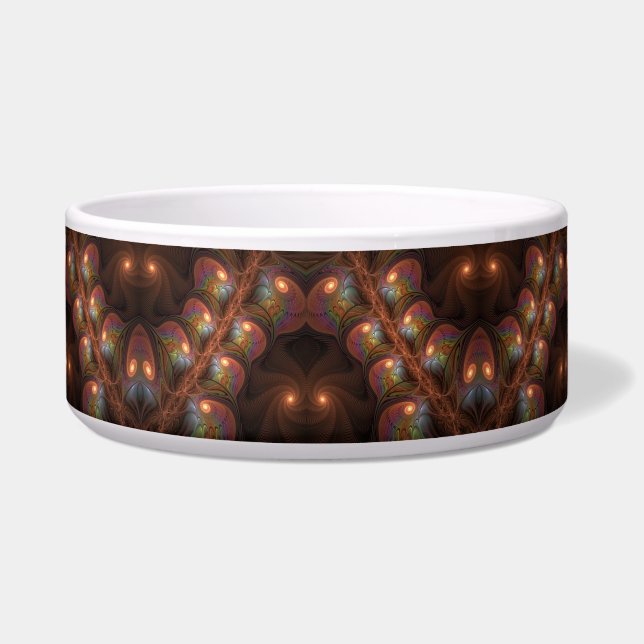 Colourful Fluorescent Abstract Trippy Brown Fracta (Front)