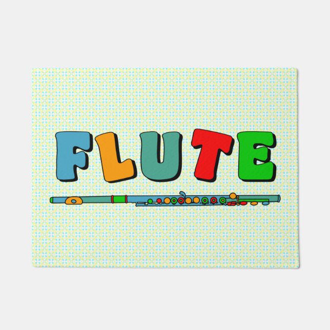 Colourful Flute Doormat (Front)